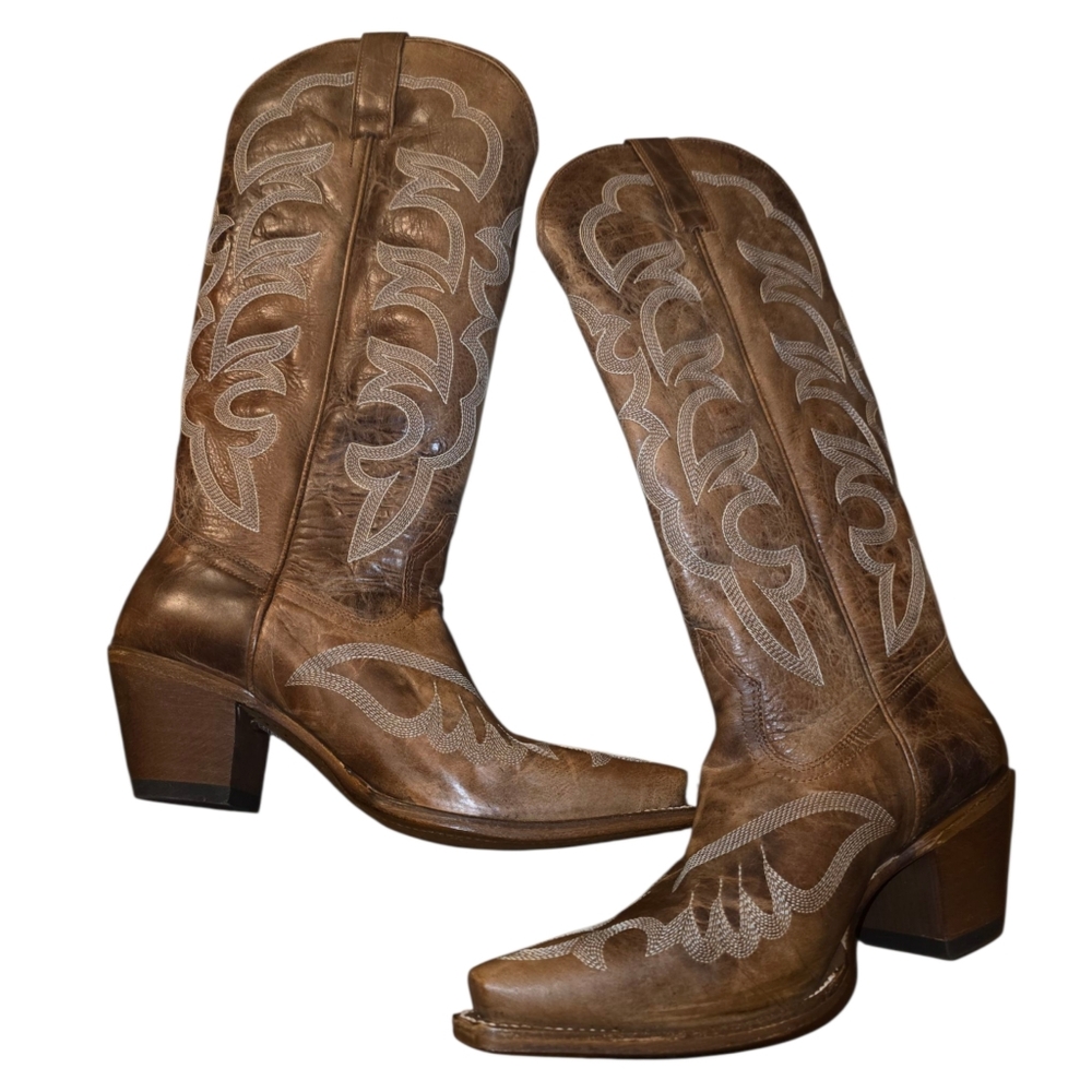 Shyanne High Desert Tall Western Boot Snip Toe Size 10M - Picture 8 of 13